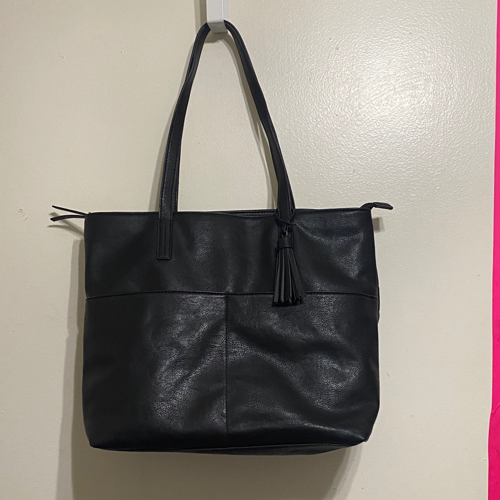 Elegant Black Tote Bag